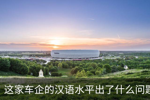 这家车企的汉语水平出了什么问题？| 风向标工作室